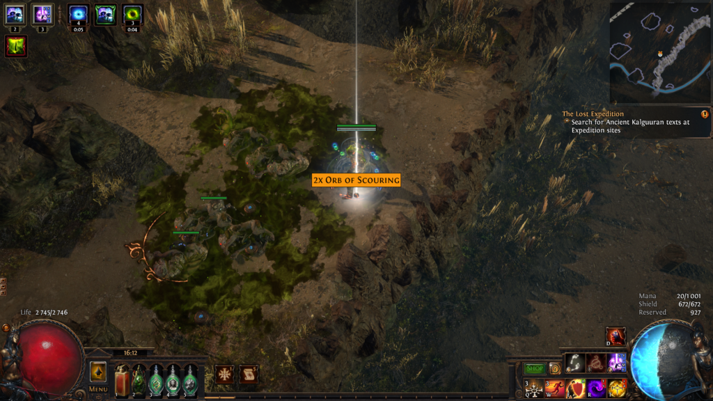 Path of Exile orb of scouring
