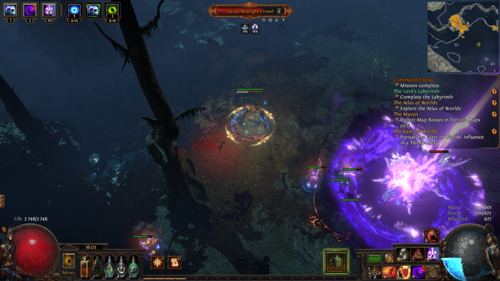 Path of exile Lycius map boss