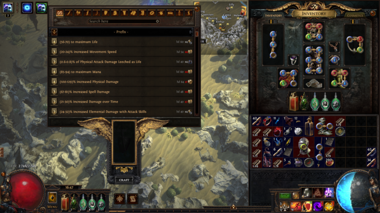 Path of exile craft bench